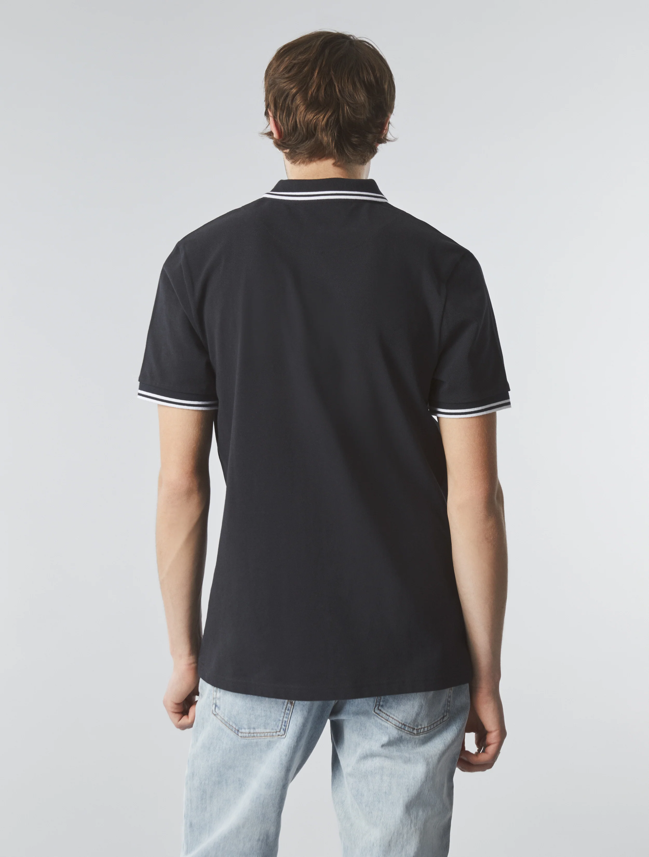 Black Barton Polo Shirt - Image 4