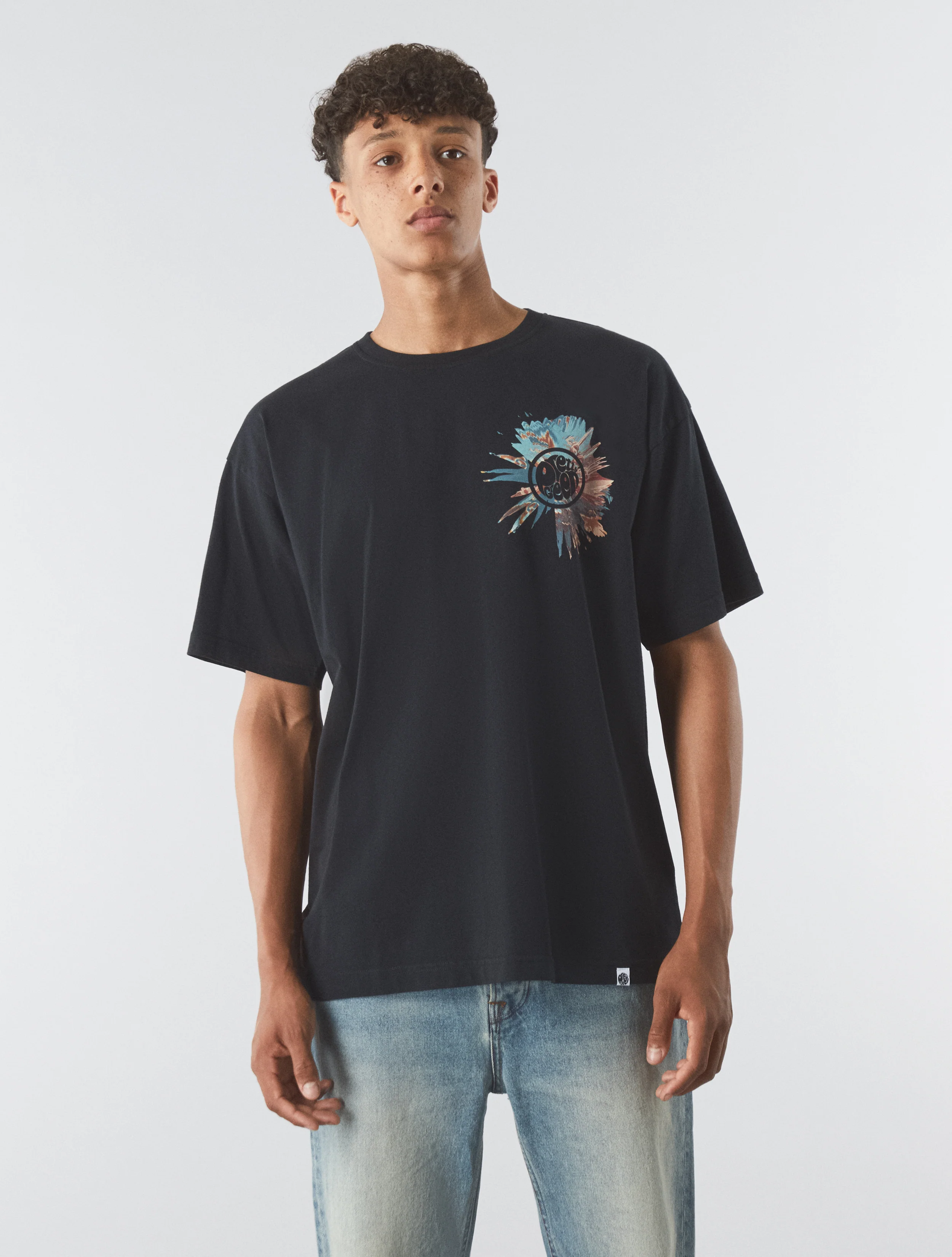 Black Distort Oversized T-shirt - Image 3