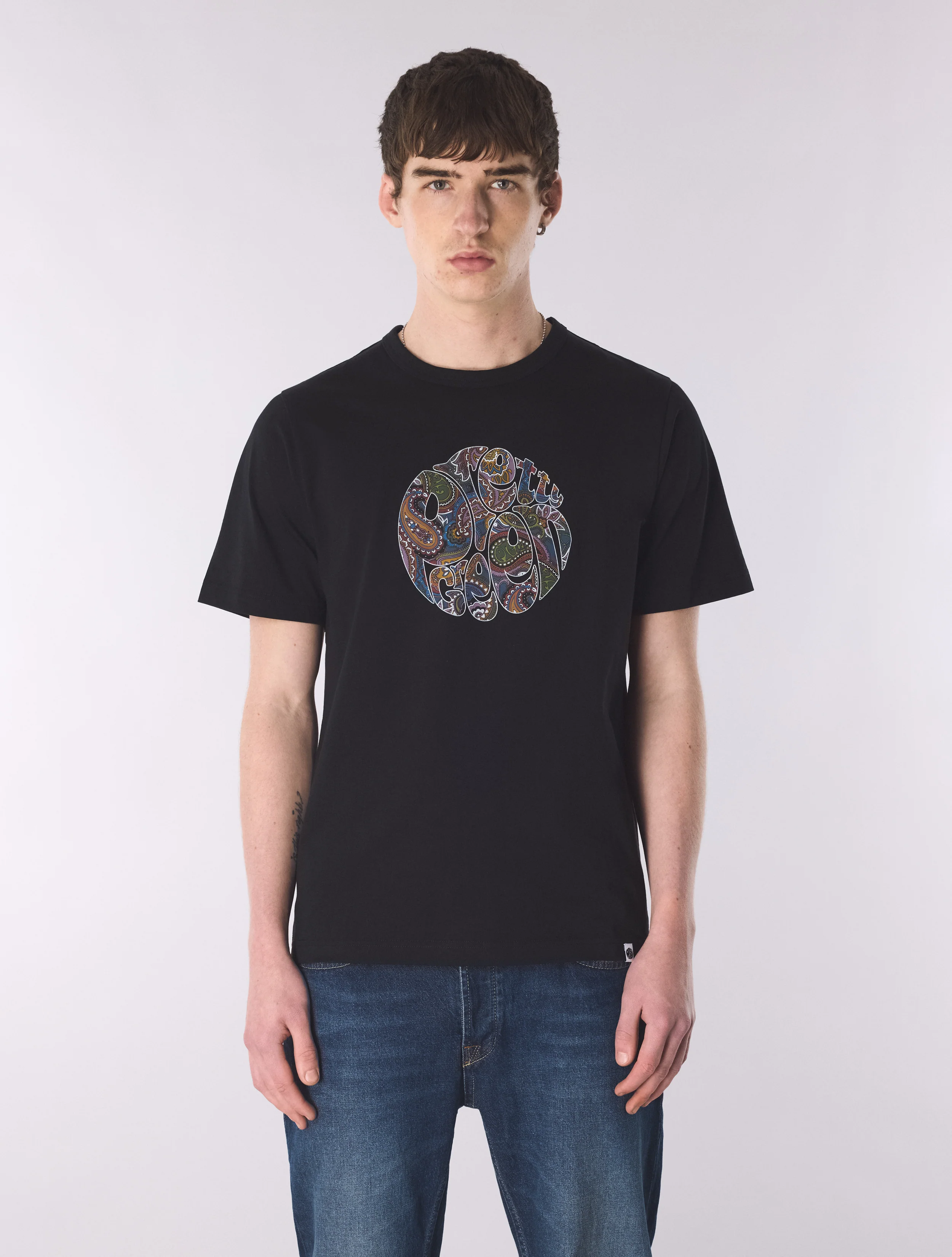 Black House Paisley Logo T-shirt - Image 3