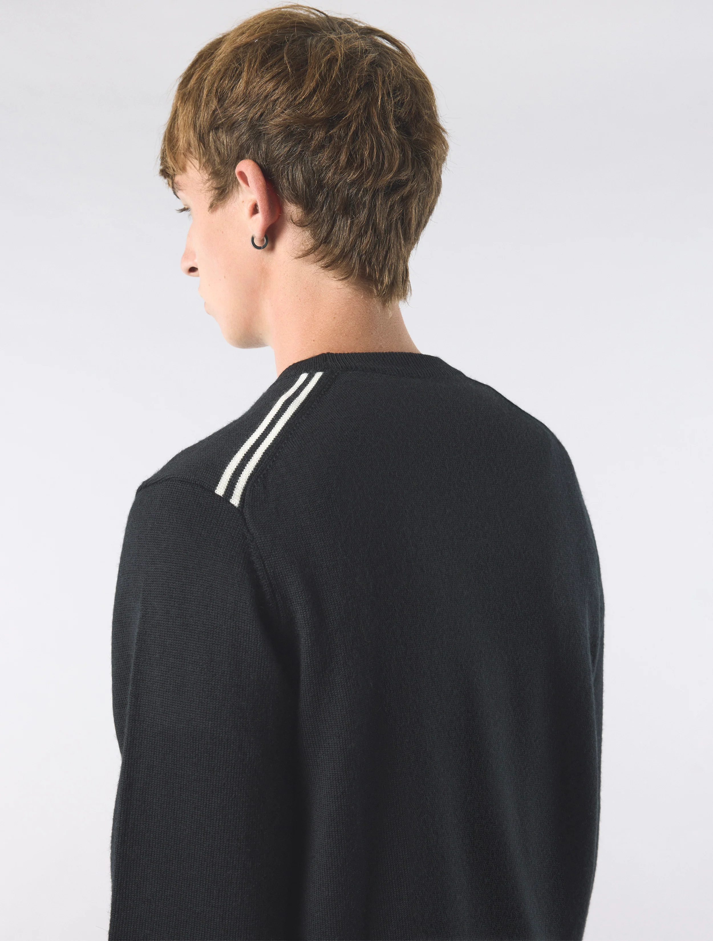Black Merino Blend Crew - Image 6