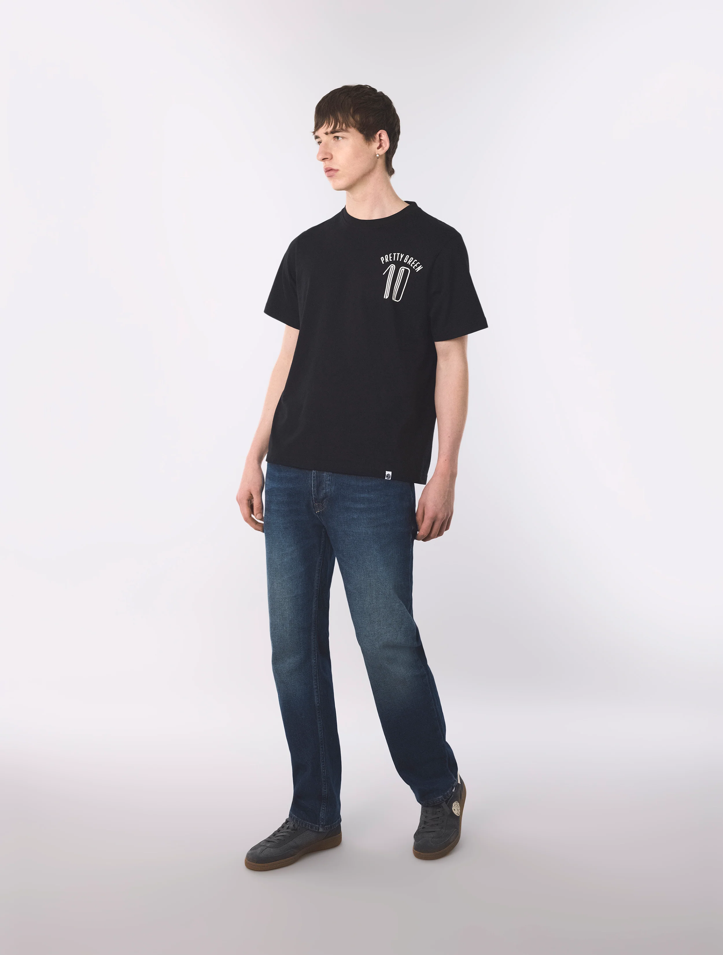 Black Outro Football Graphic T-Shirt - Image 3