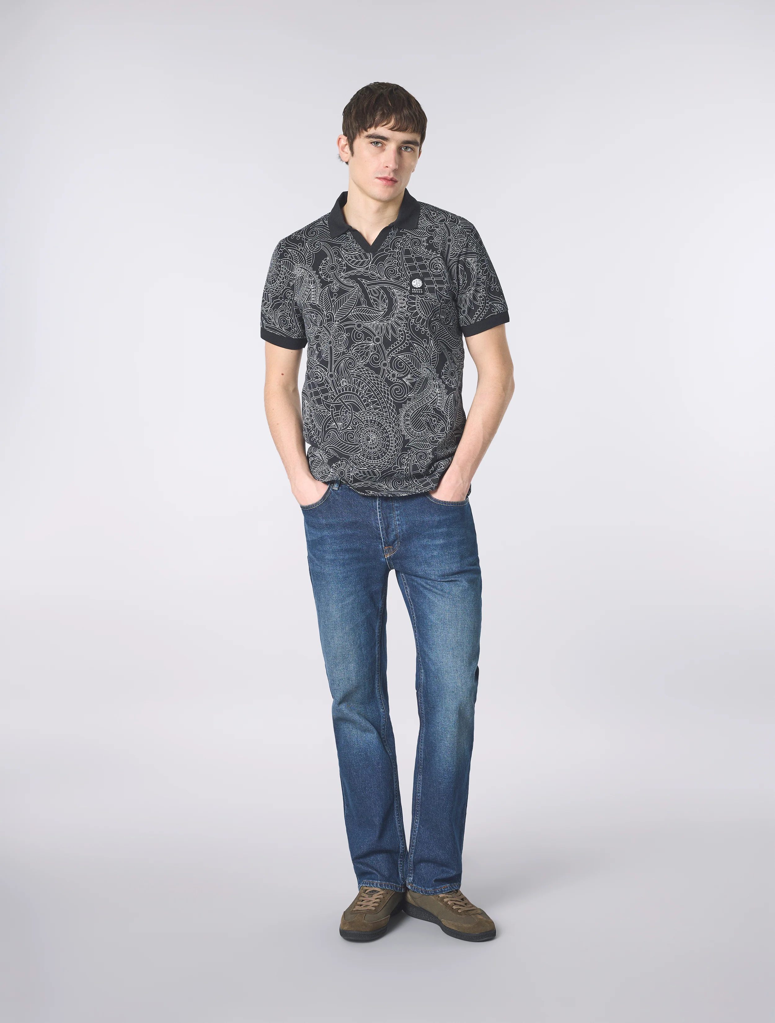 Black Resonance Linear Polo - Image 2