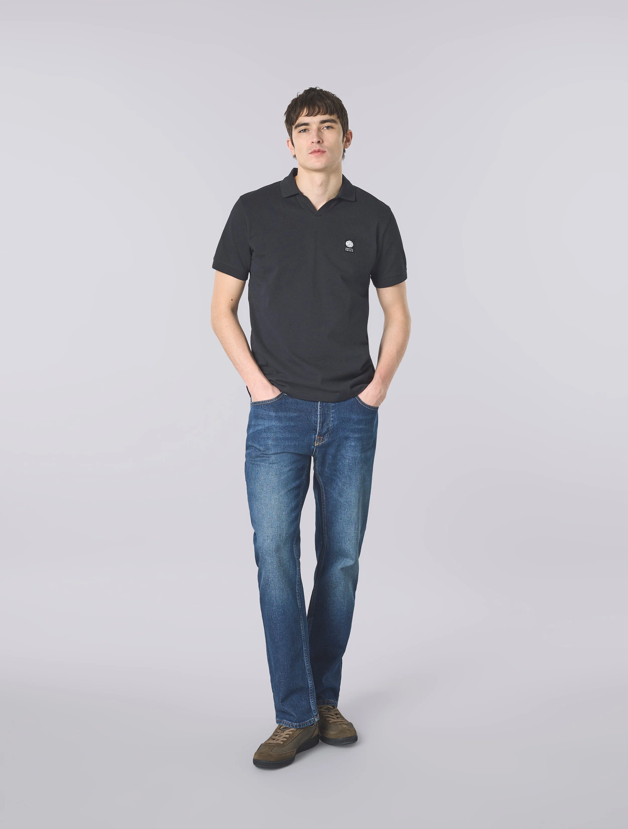 Black Resonance Solid Colour Polo - Image 2