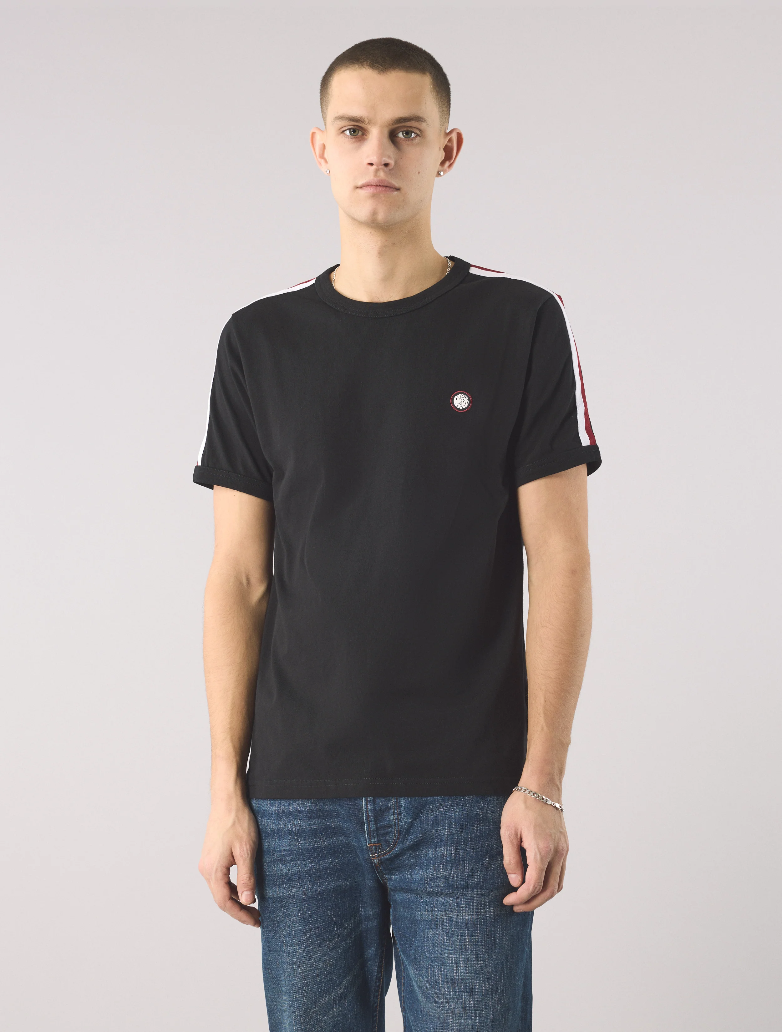 Black Tilby Tape T-shirt - Image 3