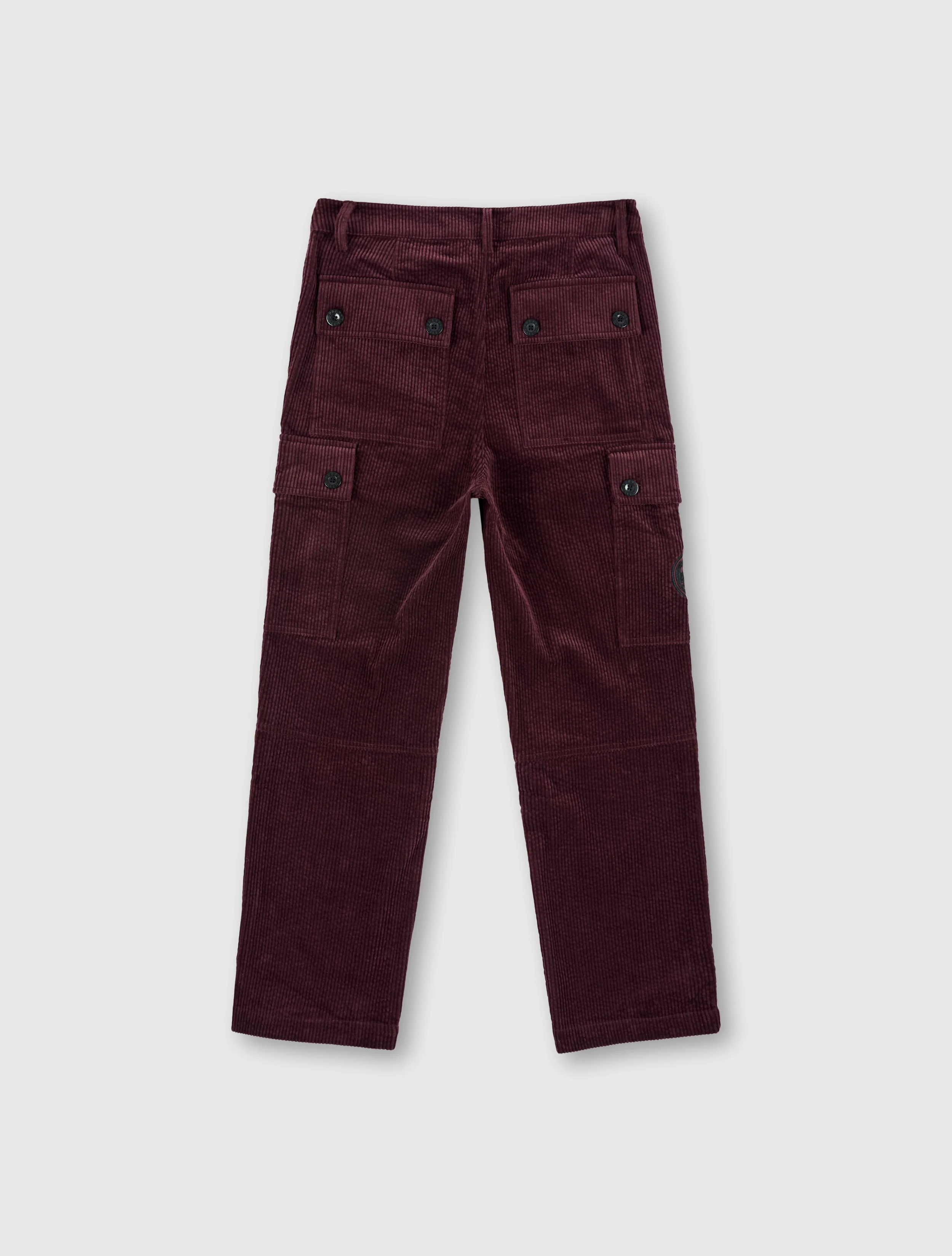 Burgundy Dalmorton Cord Cargo Pants - Image 5