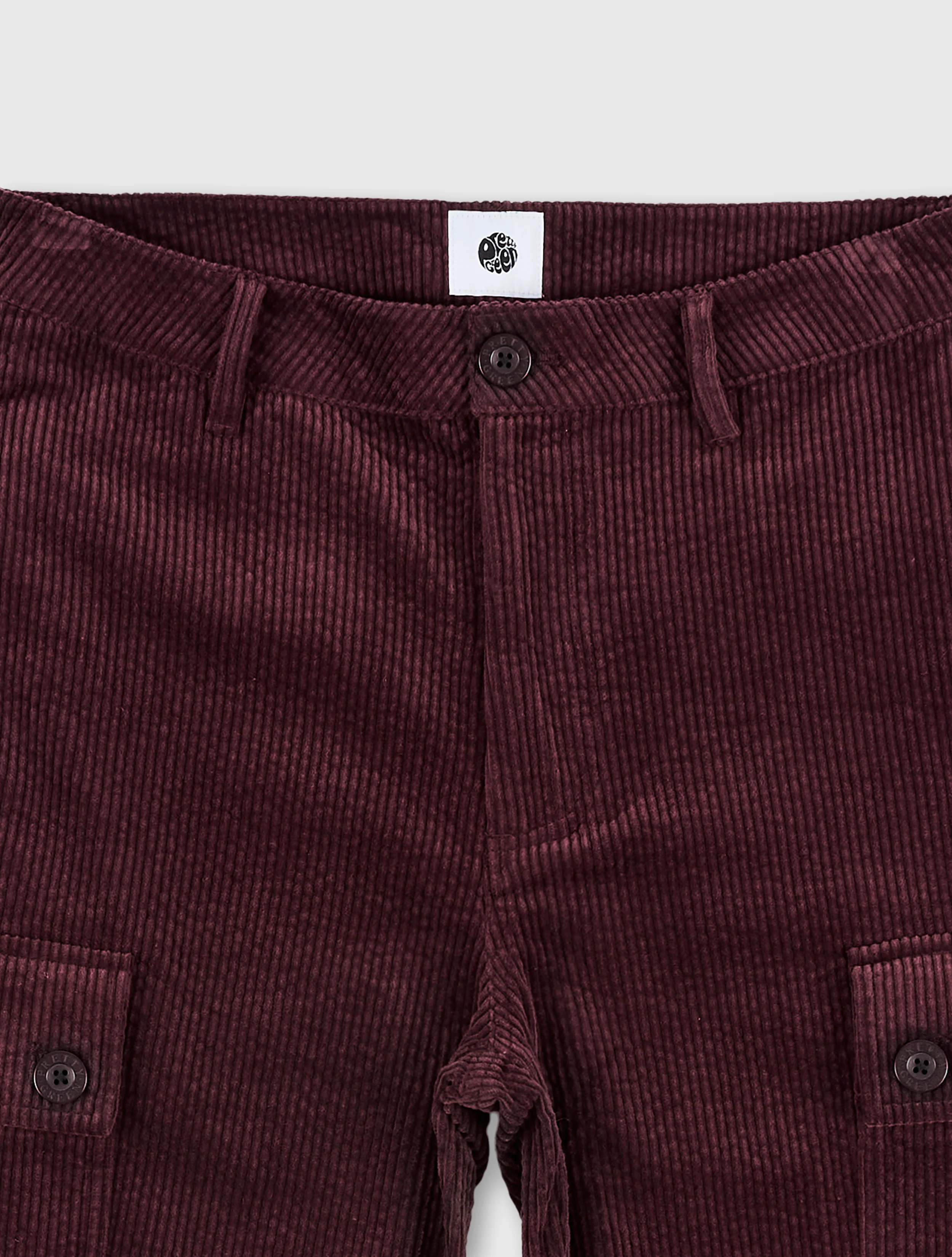 Burgundy Dalmorton Cord Cargo Pants - Image 6