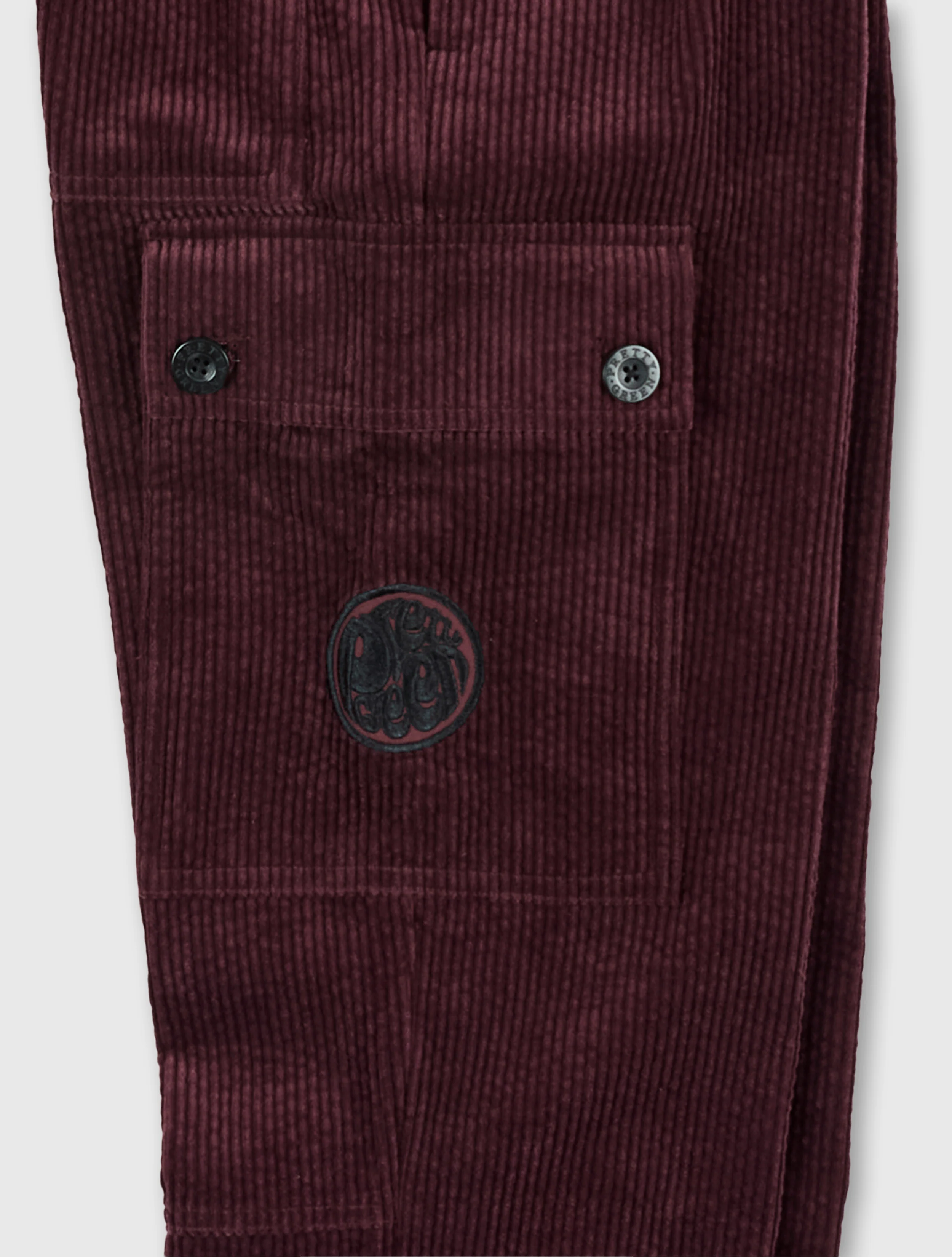 Burgundy Dalmorton Cord Cargo Pants - Image 7