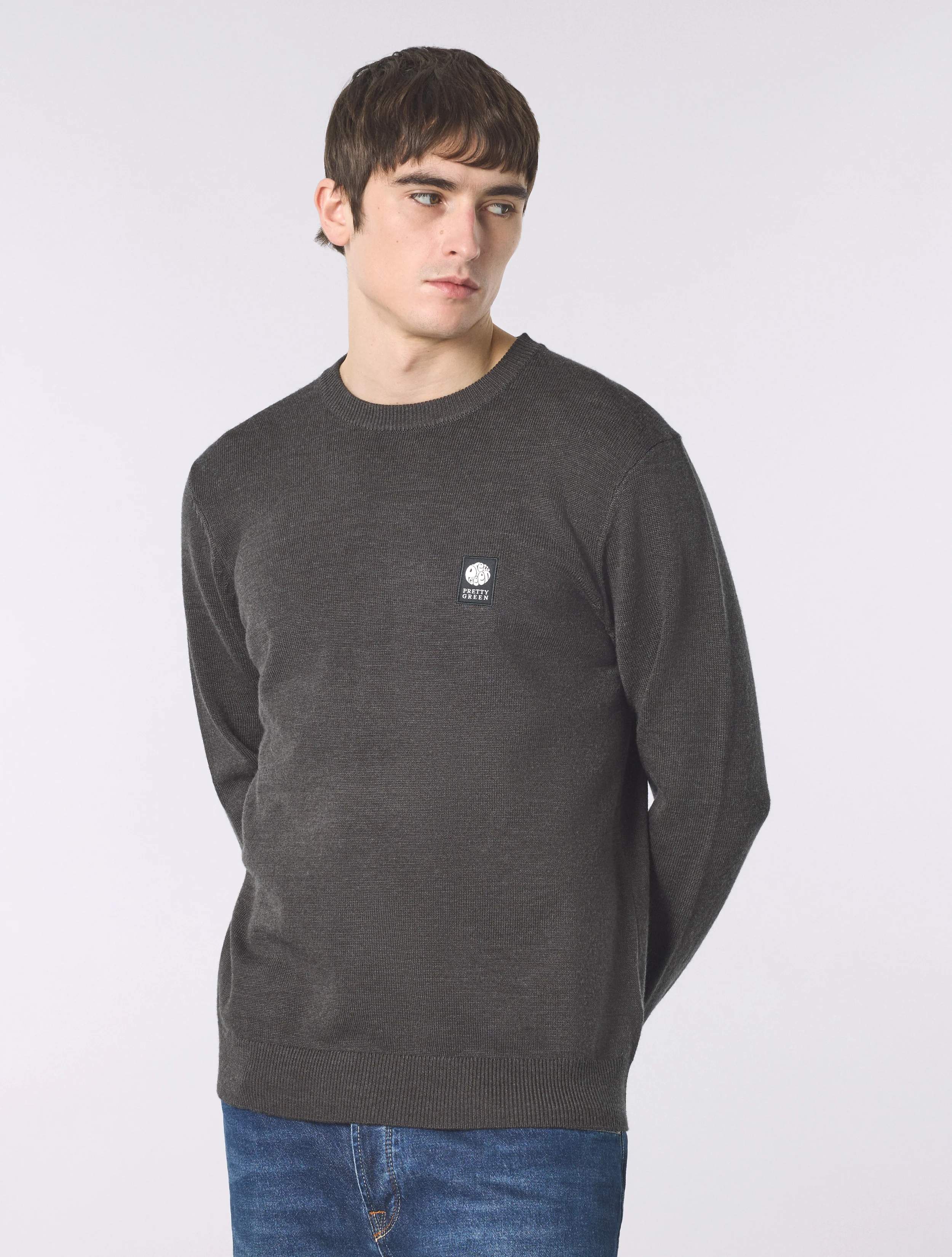 Charcoal Merino Blend Crew - Image 4