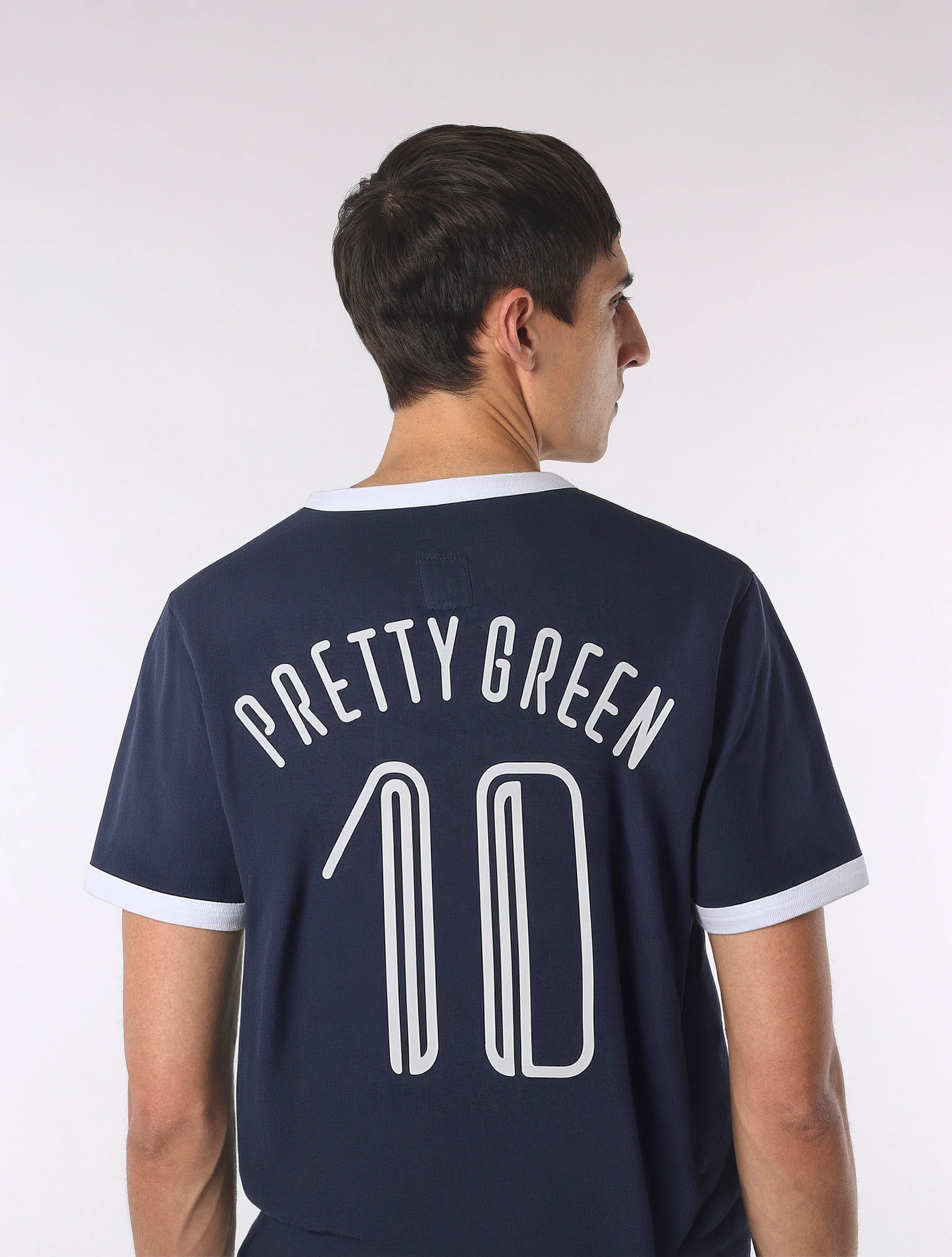 Dark Blue Jules Ringer T-Shirt - Image 7