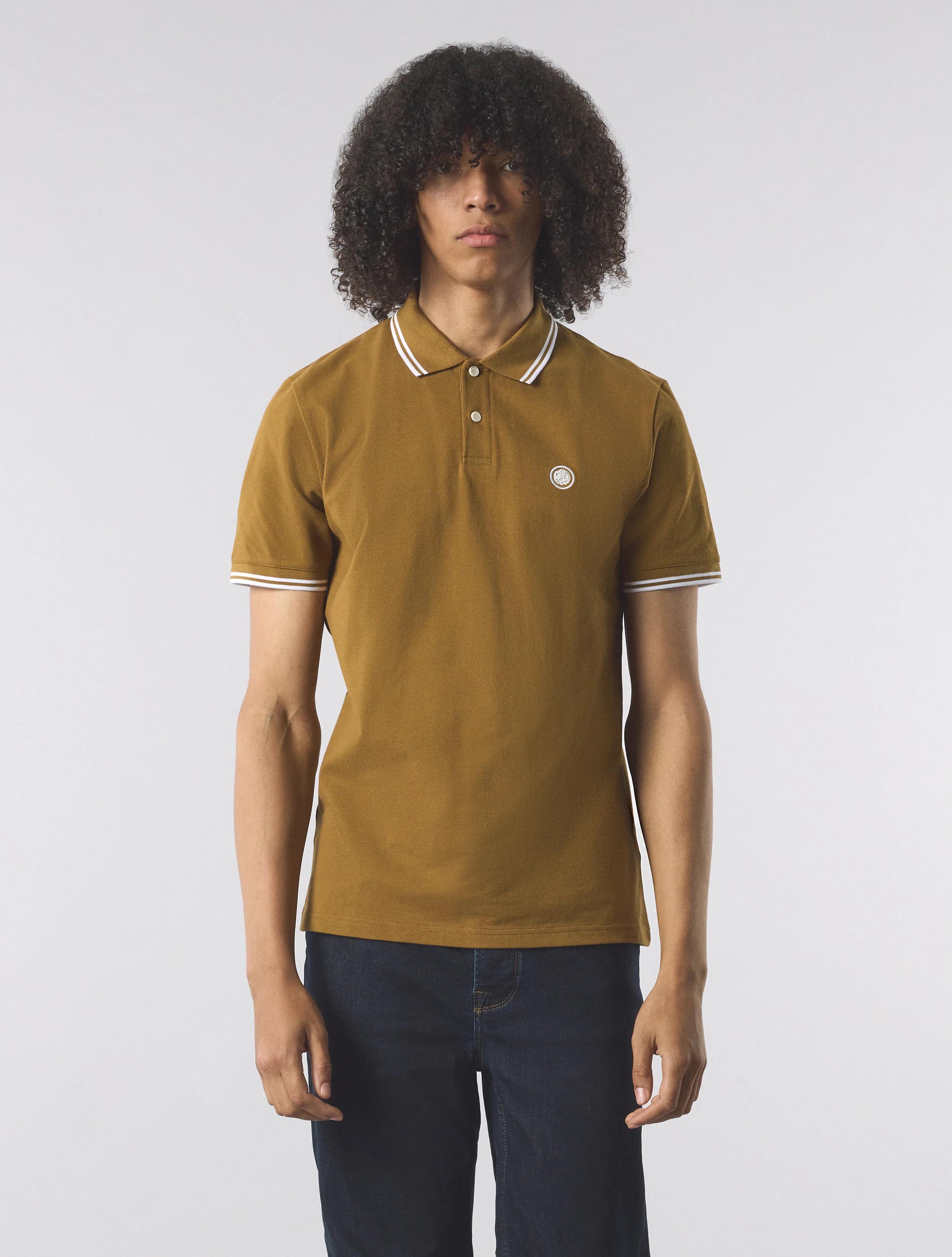 Khaki Barton Polo - Image 3