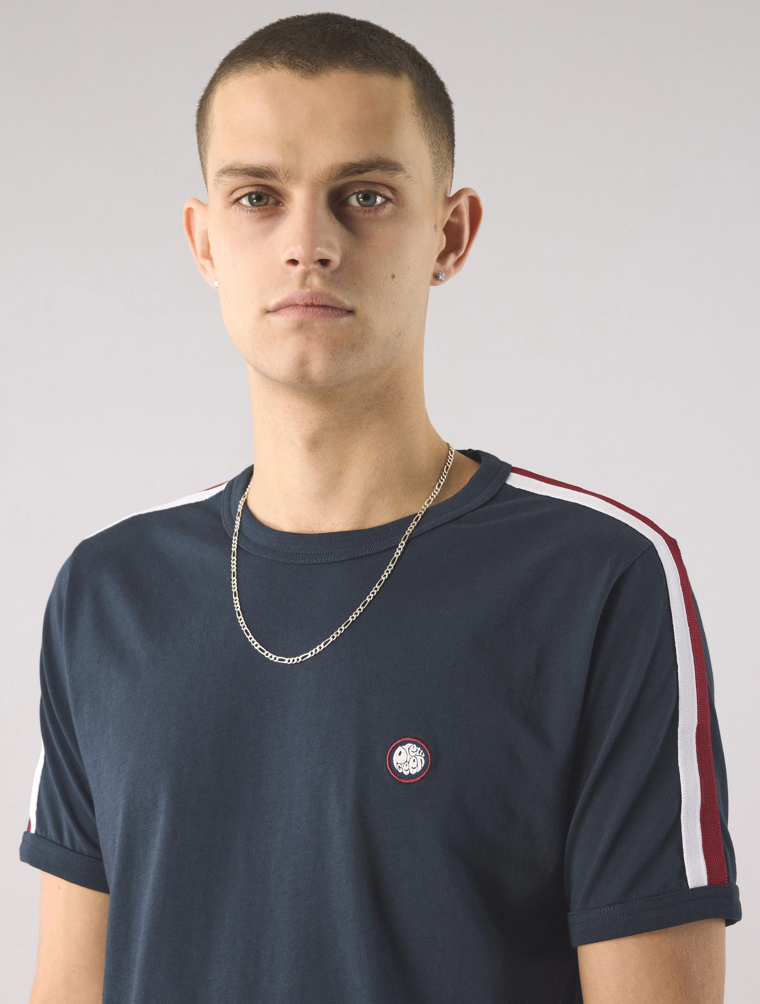Navy Tilby Tape T-shirt - Image 5