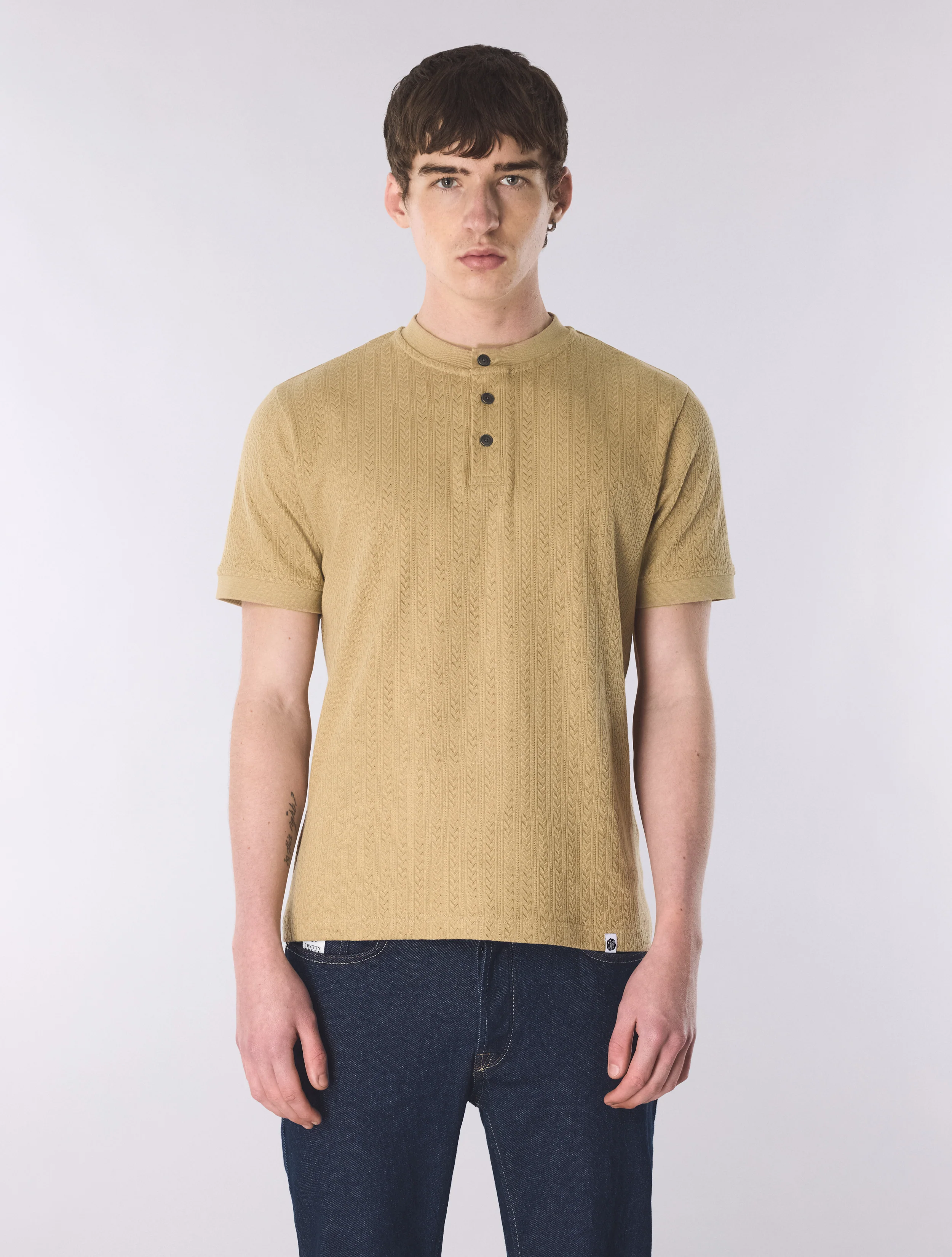 Taupe Zephlyn Texture Grandad - Image 3