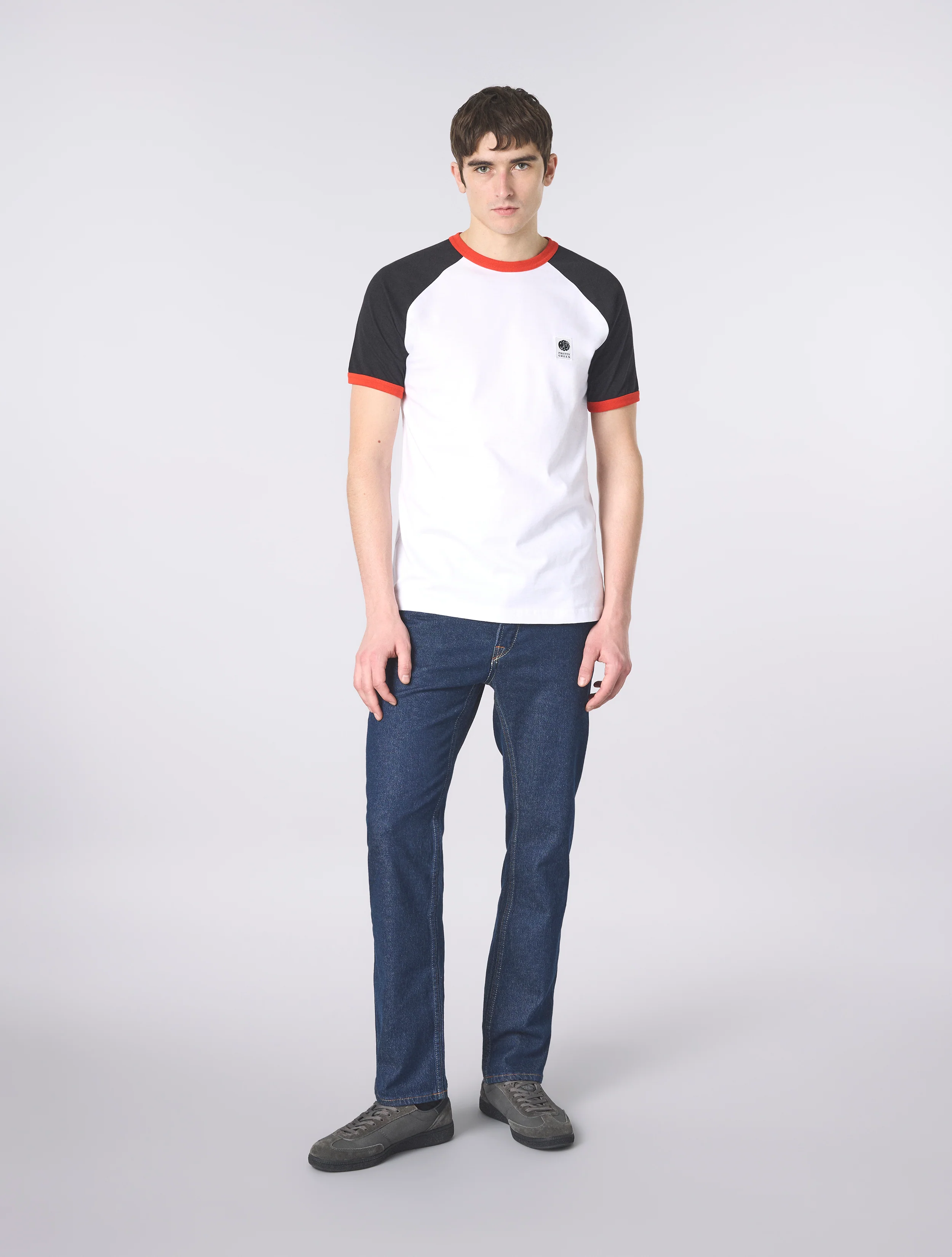 White Cadence Colourblock T-Shirt - Image 3