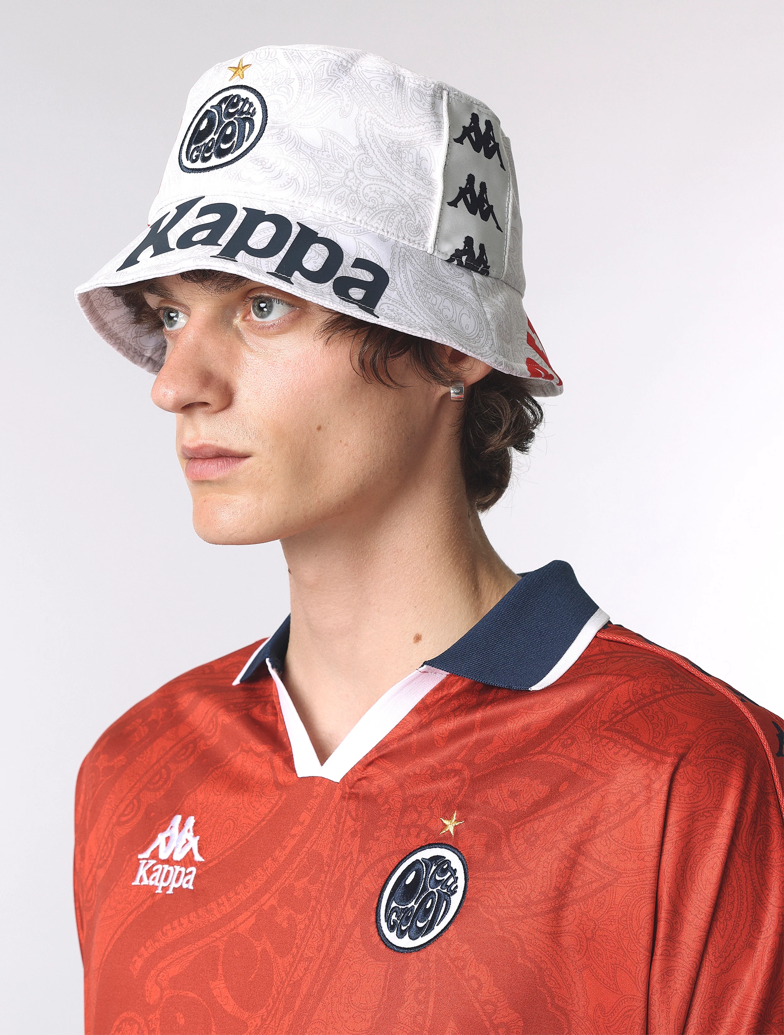 White Pretty Green x Kappa Home World Cup Bucket Hat - Image 7