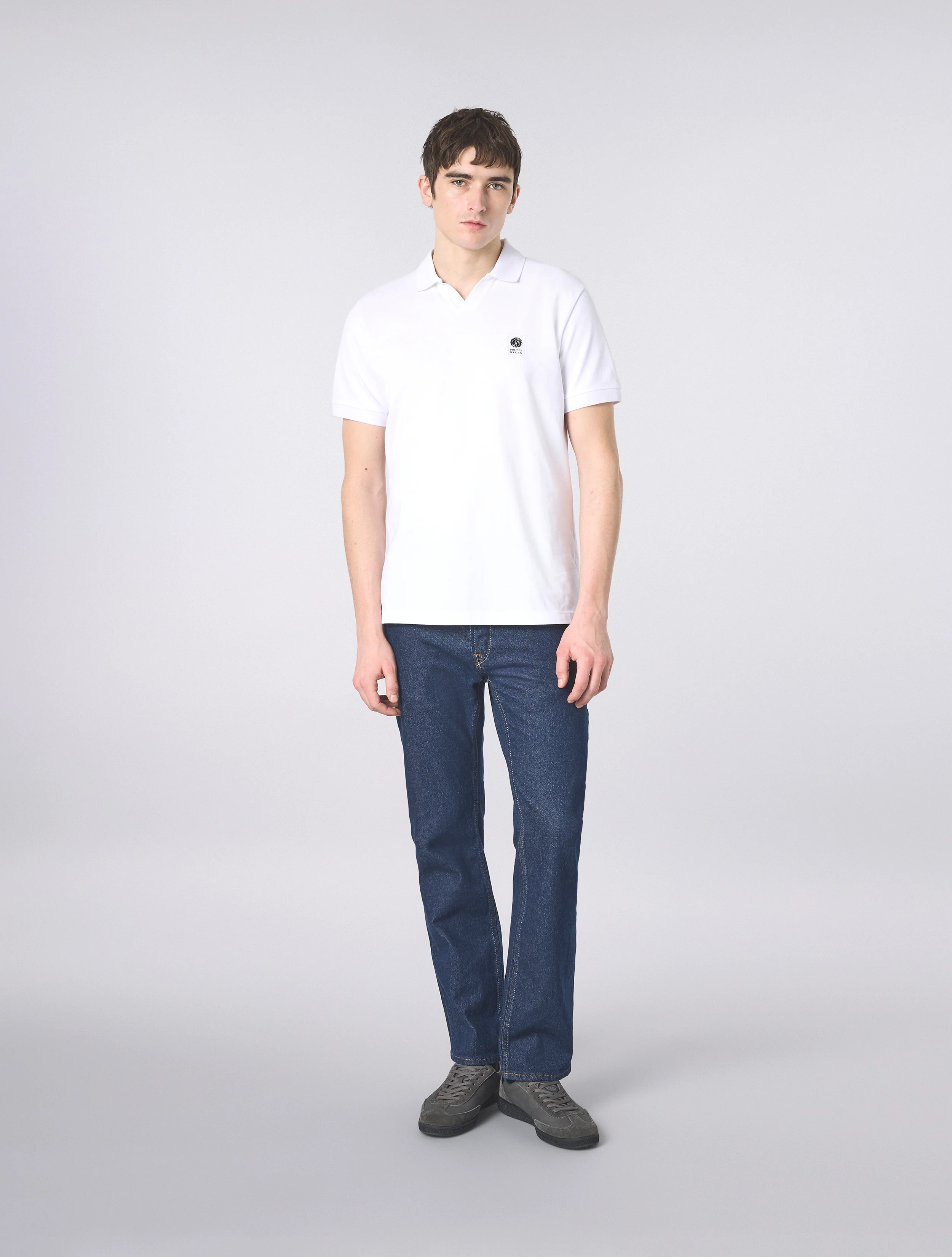 White Resonance Solid Colour Polo - Image 2