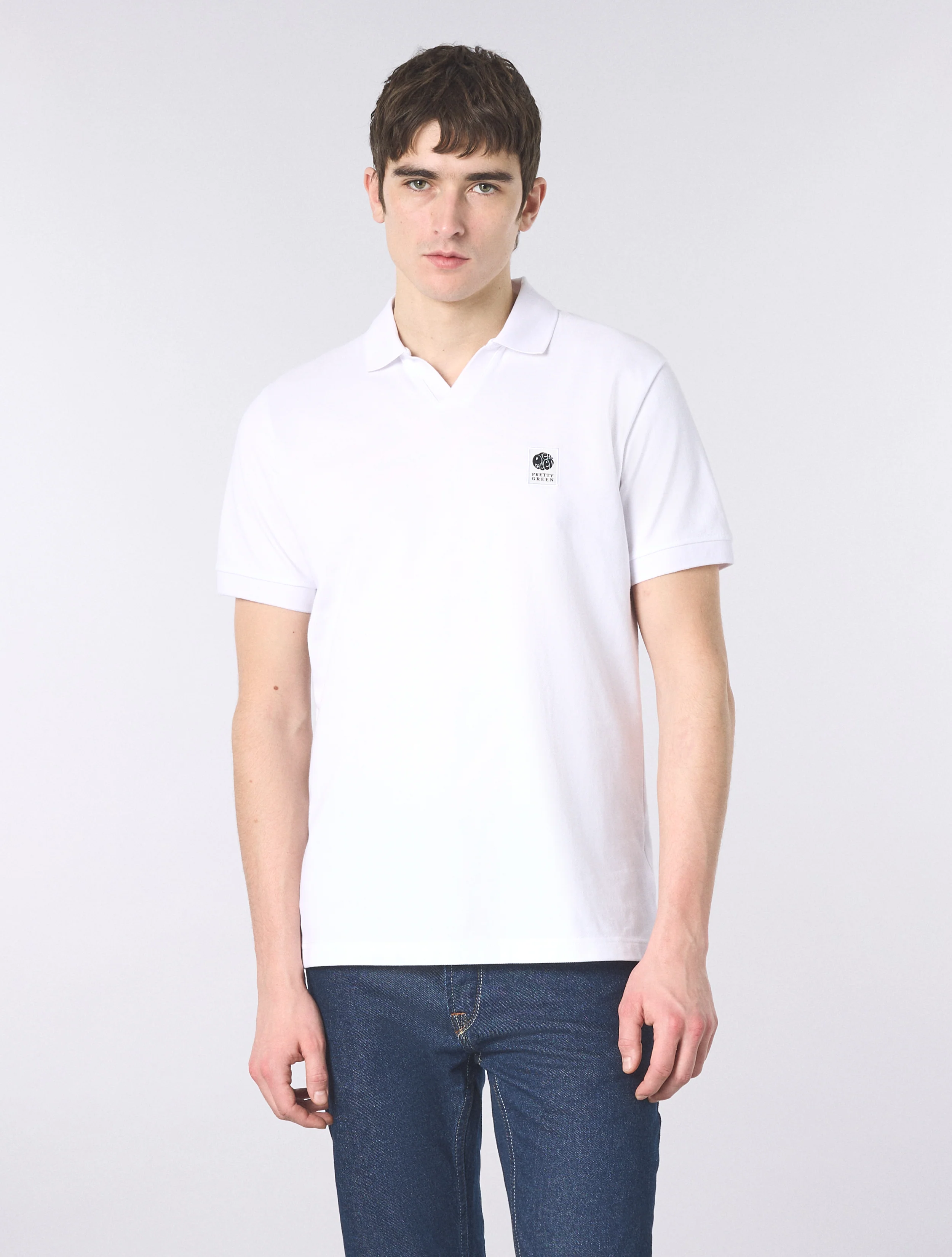 White Resonance Solid Colour Polo - Image 3