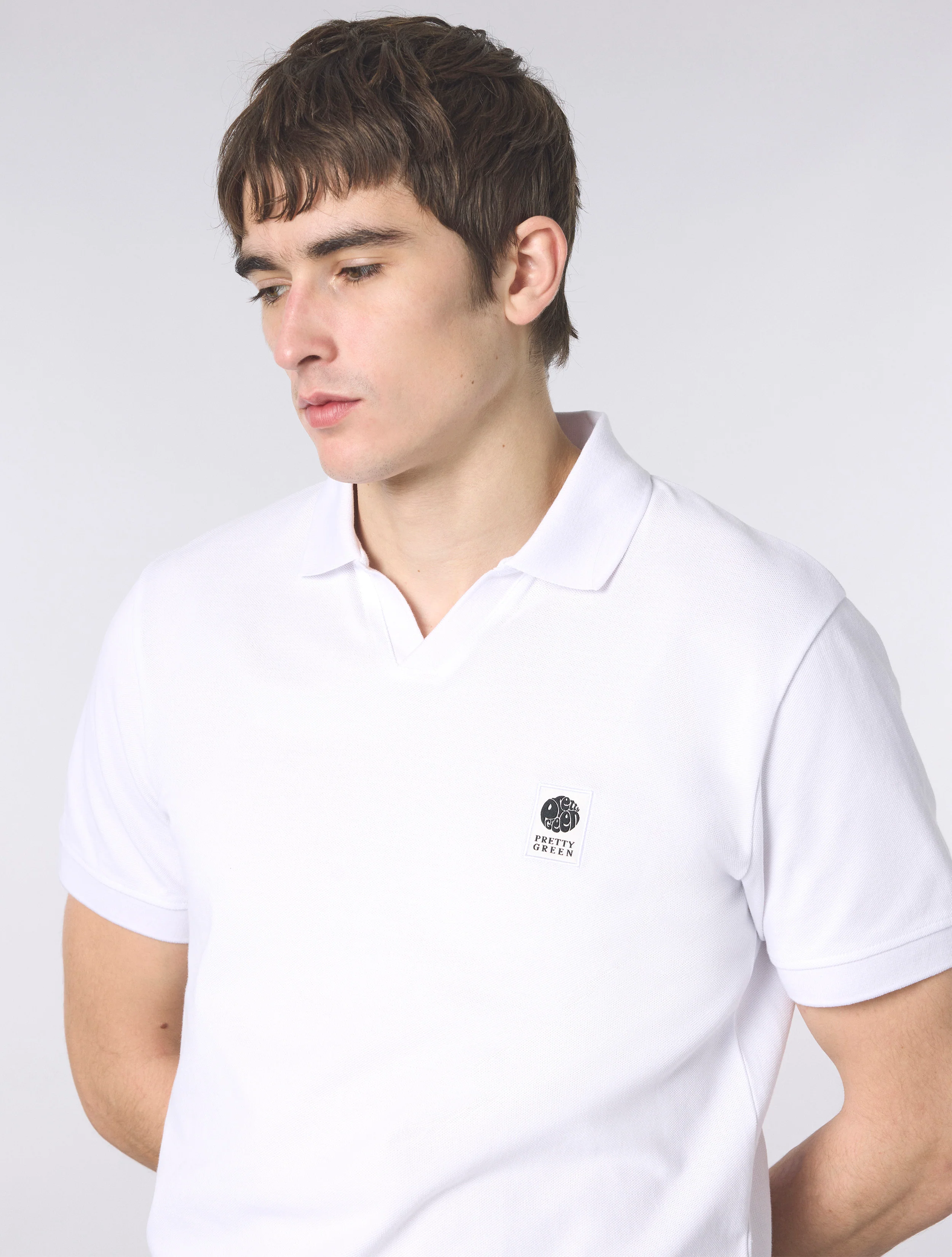 White Resonance Solid Colour Polo - Image 5