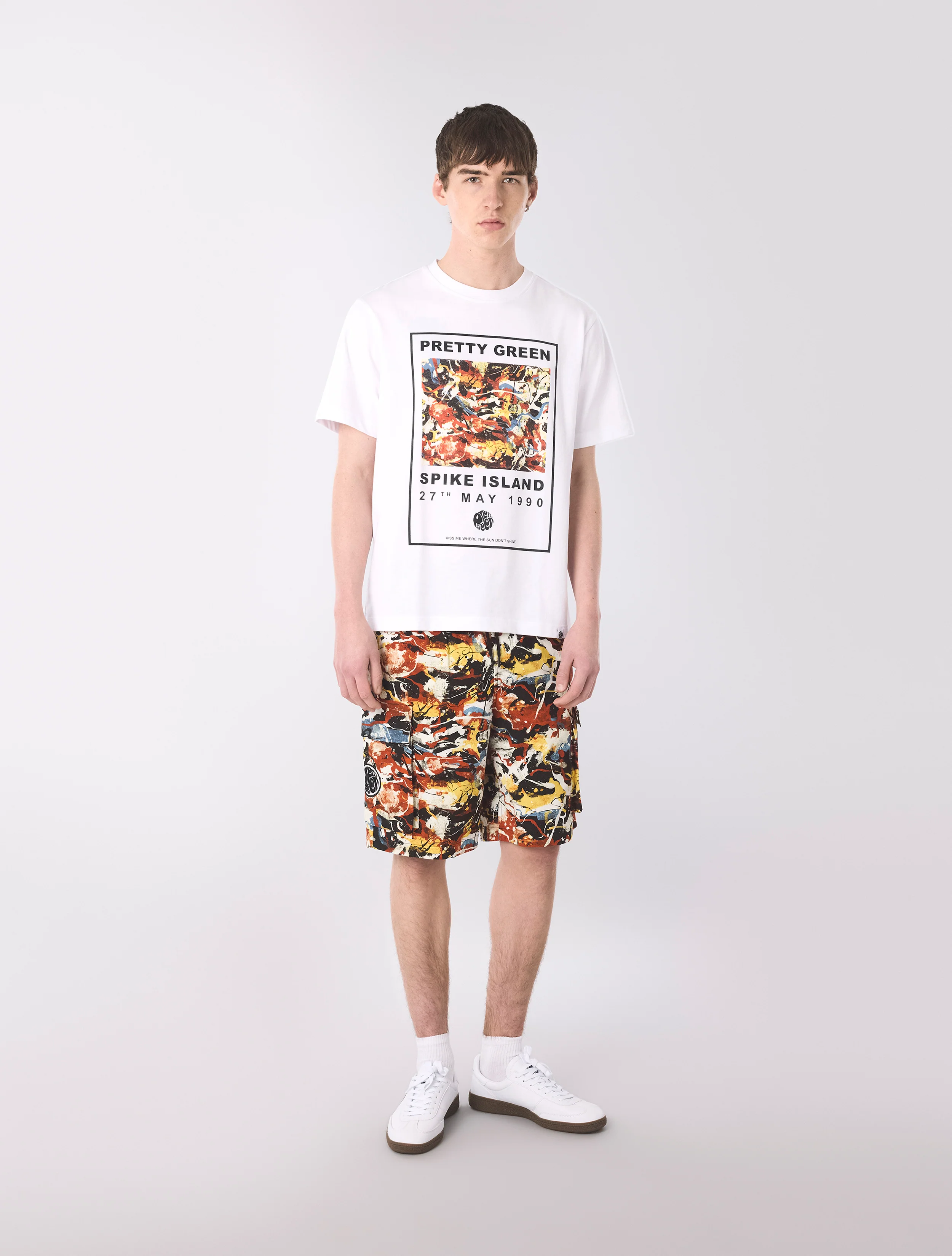 White Smithfield Box Logo T-Shirt - Image 3